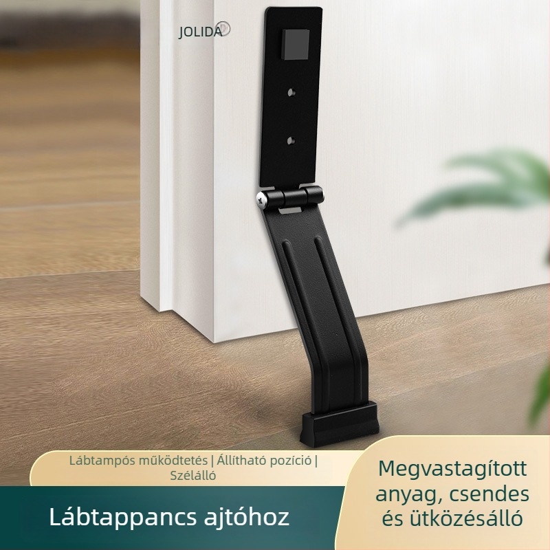 Ajtó stopper, padlóra szerelt, automatikus működés, mangán-acél, modell JY-009, márka Jialinda, modern minimalist stílus