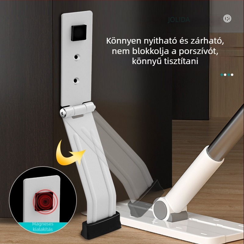 Ajtó stopper, padlóra szerelt, automatikus működés, mangán-acél, modell JY-009, márka Jialinda, modern minimalist stílus