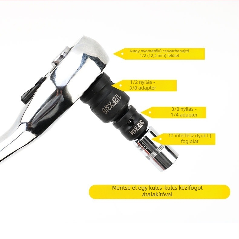 Sleeve- és négyzetes adapter elektromos szerszámokhoz