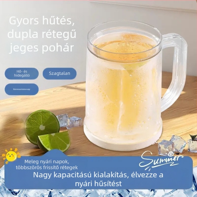 SHIFX dupla falú ital pohár, PP anyag, 201-300 ml kapacitás, modern stílus