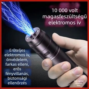Önvédelmi fegyver elektromos ívvel, kihúzható bottal és riasztóval — Márka: Other; Kategória: Túlélési eszközök