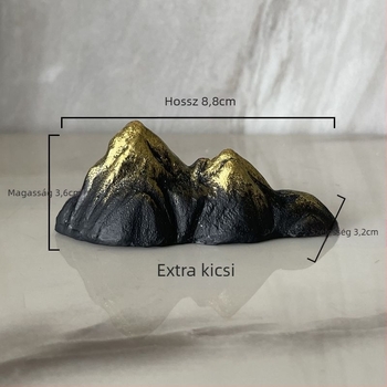 Fém rockery dísz az akváriumhoz, kínai stílusú zen táj, kézzel készített