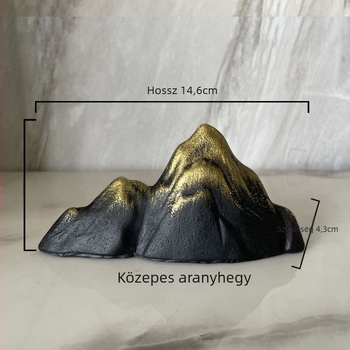 Fém rockery dísz az akváriumhoz, kínai stílusú zen táj, kézzel készített