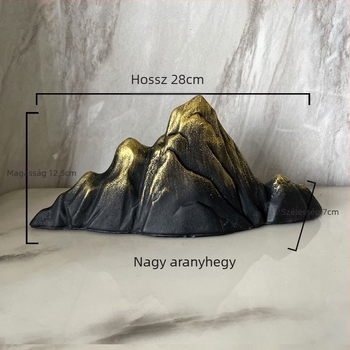 Fém rockery dísz az akváriumhoz, kínai stílusú zen táj, kézzel készített
