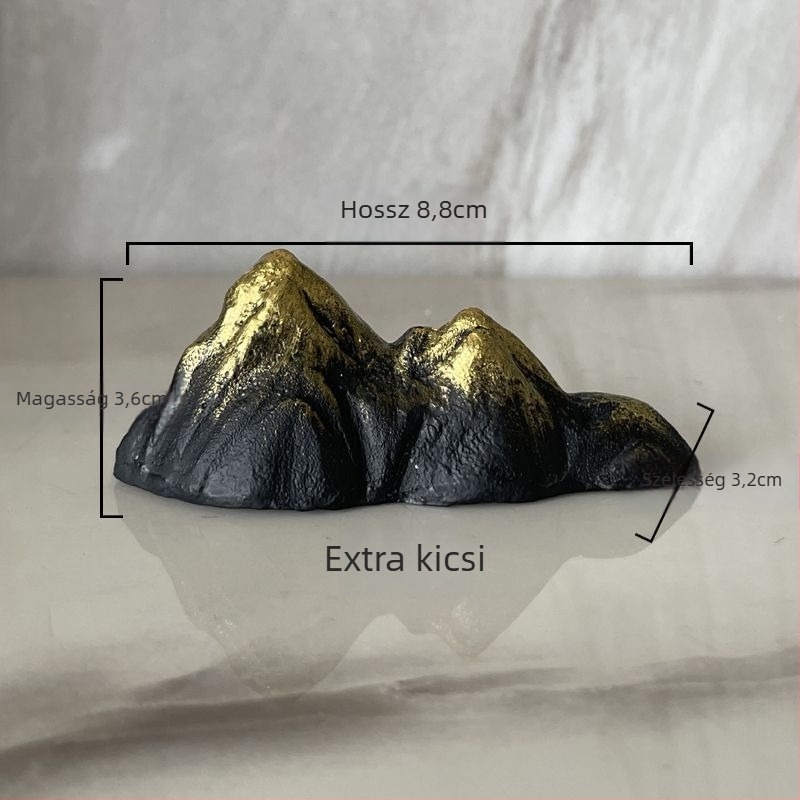Fém rockery dísz az akváriumhoz, kínai stílusú zen táj, kézzel készített