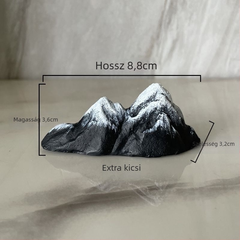 Fém rockery dísz az akváriumhoz, kínai stílusú zen táj, kézzel készített