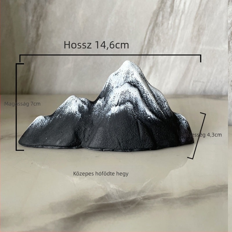 Fém rockery dísz az akváriumhoz, kínai stílusú zen táj, kézzel készített