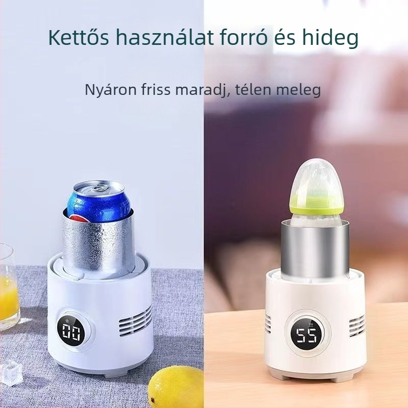 LR2 asztali hűtő-melegítő pohár, 300 ml kapacitás, 115×240 mm méretek, AC táplálás, szigetelés, modell LR2