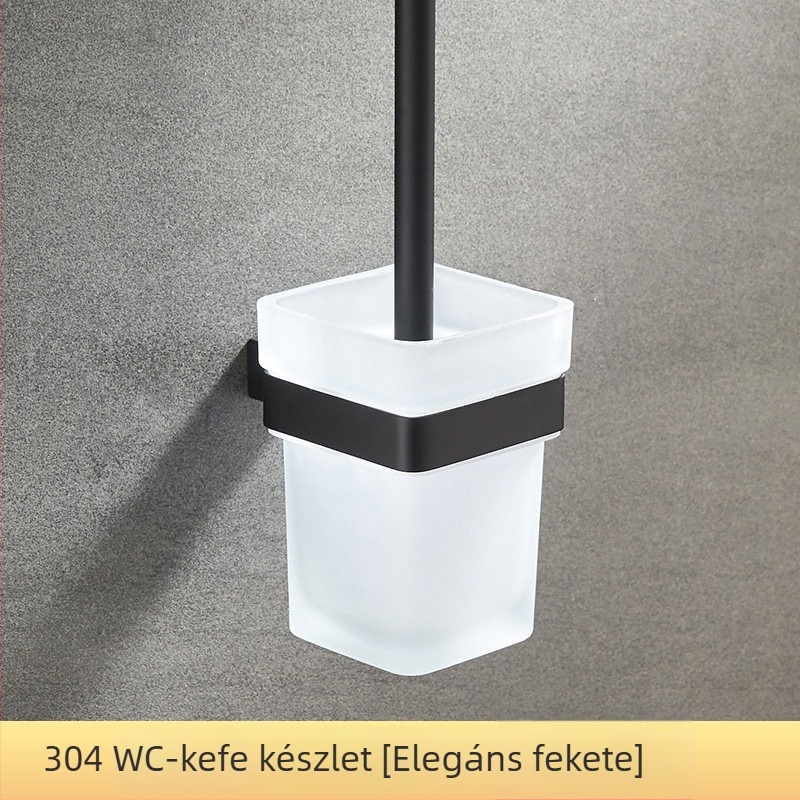 Hannai rozsdamentes acél törölközőtartó, hat darabos készlet, oxidált felület, modern minimalist stílus