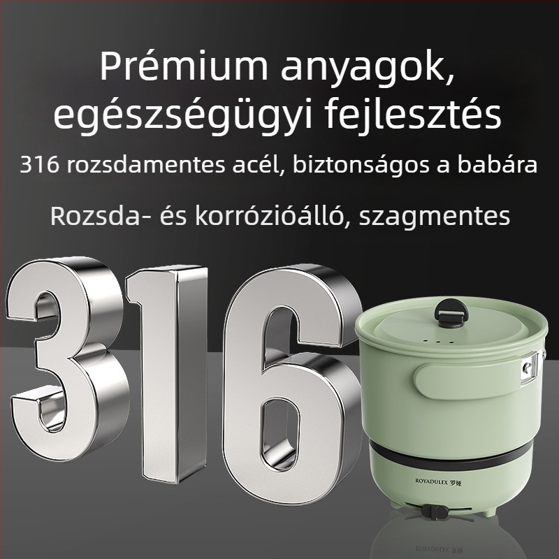 Összecsukható hordozható elektromos forró fazék kollégiumba és otthonra, multifunkcionális, kompakt konyhai eszköz