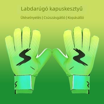 Légáteresztő kapus kesztyűk gyerekeknek és felnőtteknek, ujjvédelem, csúszásmentes, edzésre tervezett kopásálló