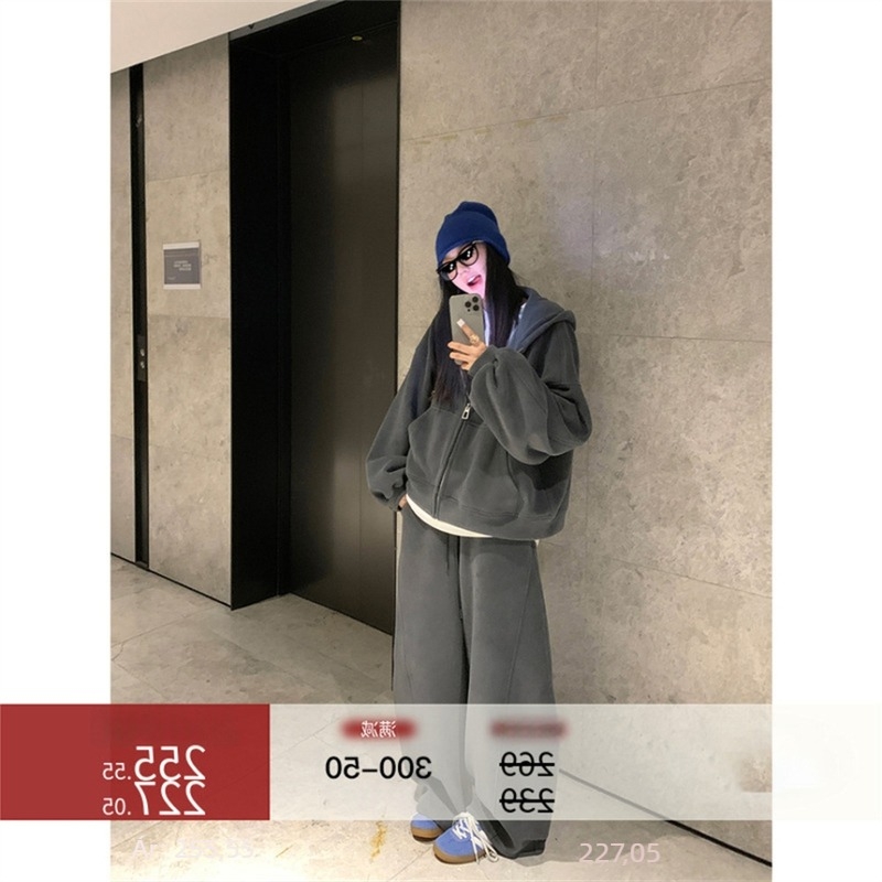 Női kapucnis pulóverkabát fleece béléssel, téli viselet, poliészter 95%+, laza casual szabás