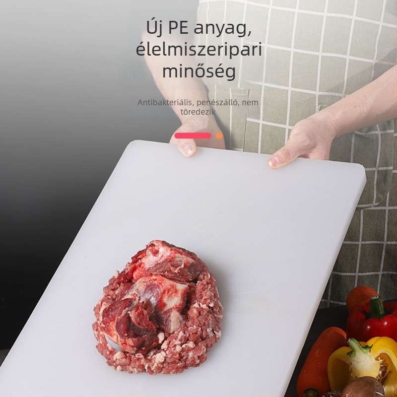 Élelmiszer-minőségű PE vágódeszka, penészálló, kereskedelmi, színes, antibakteriális, szállodai, konyhai és otthoni használatra