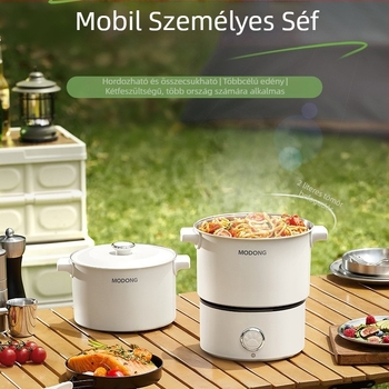 Elektromos főzőedény, kompakt, hordozható, többfunkciós fazék kollégiumi szobához, leválasztható és mosható, telepítés nélkül, termékkód AL940093666303