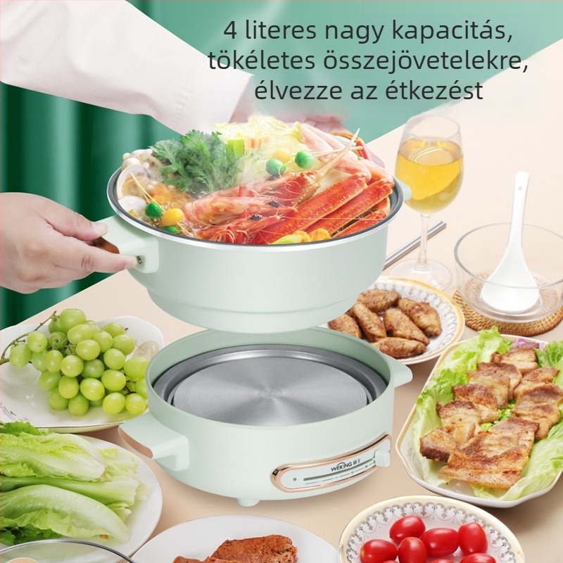 WeKing szétválasztható elektromos forró fazék, 4–5 L kapacitás, családi használatra, többfunkciós