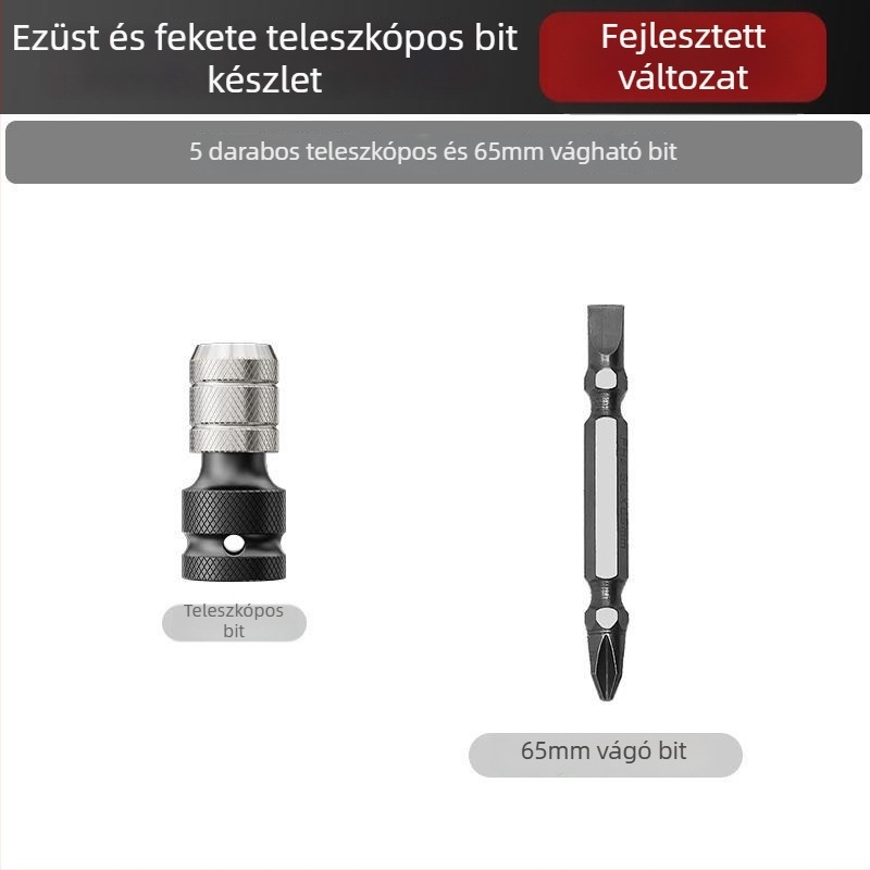 Elektromos csavarkulcs átalakító fej készlet – univerzális kiegészítők, szénacél