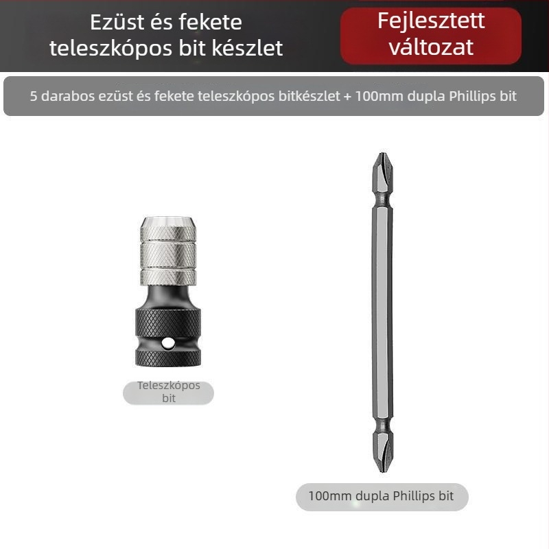 Elektromos csavarkulcs átalakító fej készlet – univerzális kiegészítők, szénacél