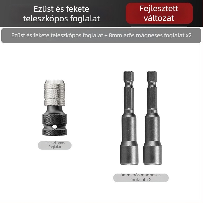Elektromos csavarkulcs átalakító fej készlet – univerzális kiegészítők, szénacél