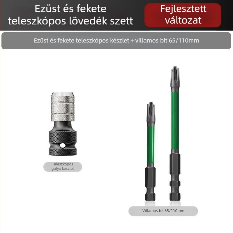 Elektromos csavarkulcs átalakító fej készlet – univerzális kiegészítők, szénacél