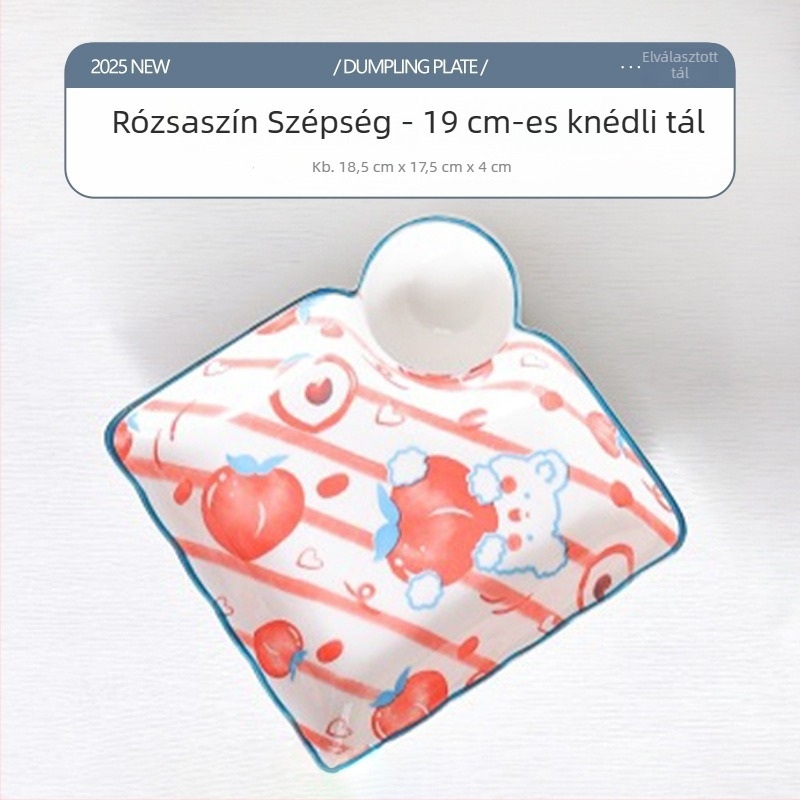 Kerámia gombóctál otthoni használatra, több rekeszes grill-tál garnéla és sült krumpli mellé
