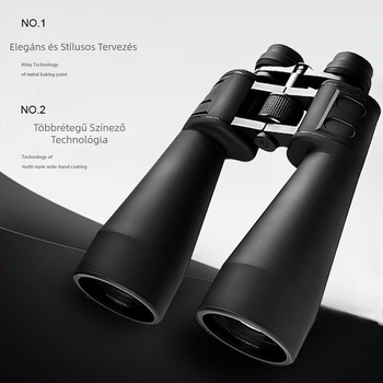 HD felbontású binokulár, nagyítás 20–180×, objektív 100 mm, látómező 78 m/1000 m