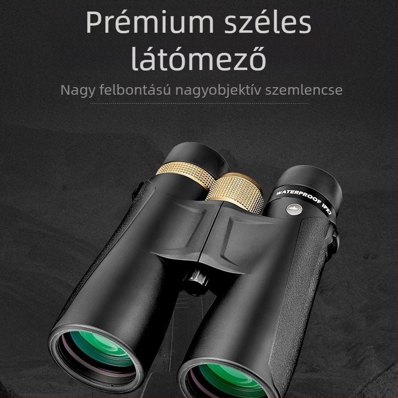 Kültéri sportokra alkalmas vízálló távcső IPX7, modell B1050/B1250, HD lencsével, civil használatra