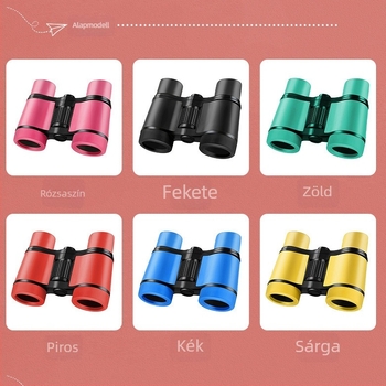 Gyerekeknek szánt binokli 4x30, gumírozott fogantyúval, széles látómező