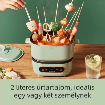 Roya hordozható összehajtható elektromos forró edény kollégiumokhoz és utazásokhoz, kompakt, többfunkciós, szétválasztható kivitel