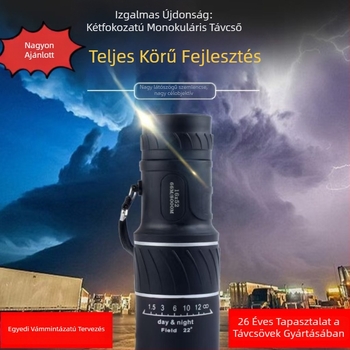 Monokulár távcső 16x52, 52 mm objektív, nagyítás, HD optika, modell Nagy Monokulár 16X52
