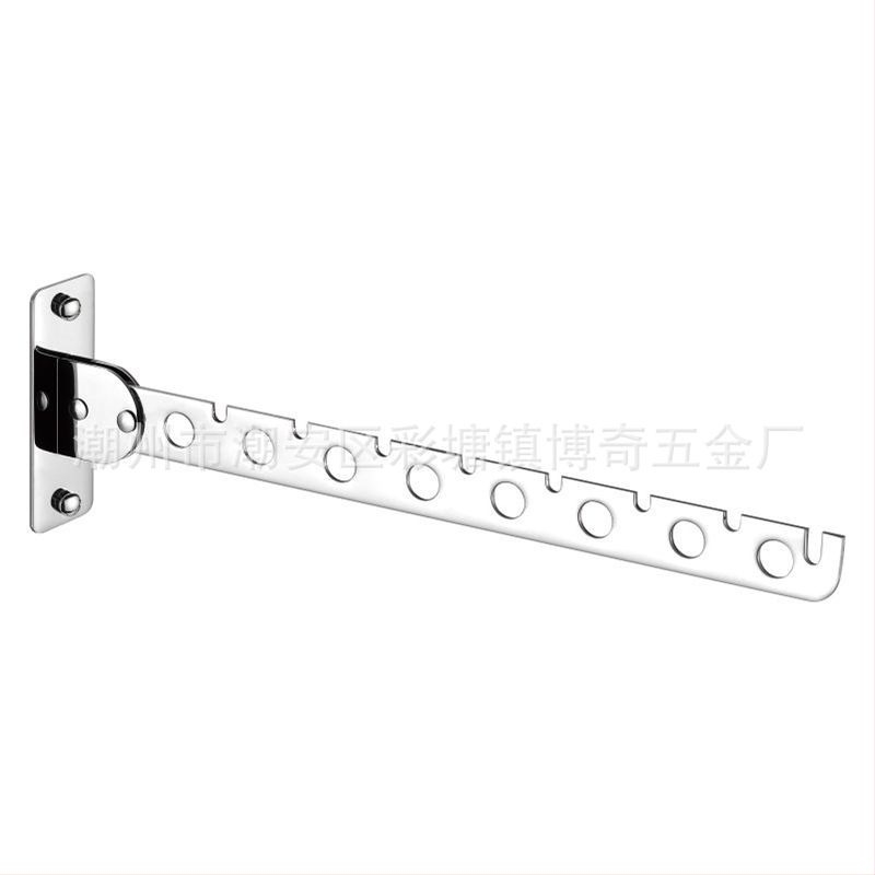 Bochi Hardware 304 rozsdamentes acélból készült mozgatható forgó ruhaszög, összecsukható rúddal, polírozott felülettel, 6/8/10 lyukú felszerelés