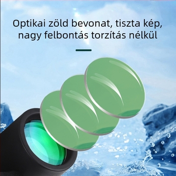 Binokulár 8x21, modell H8x21, 8x nagyítás, kilépő pupilla 4,1 mm, látómező 1000 m, felbontás 131M/1000m
