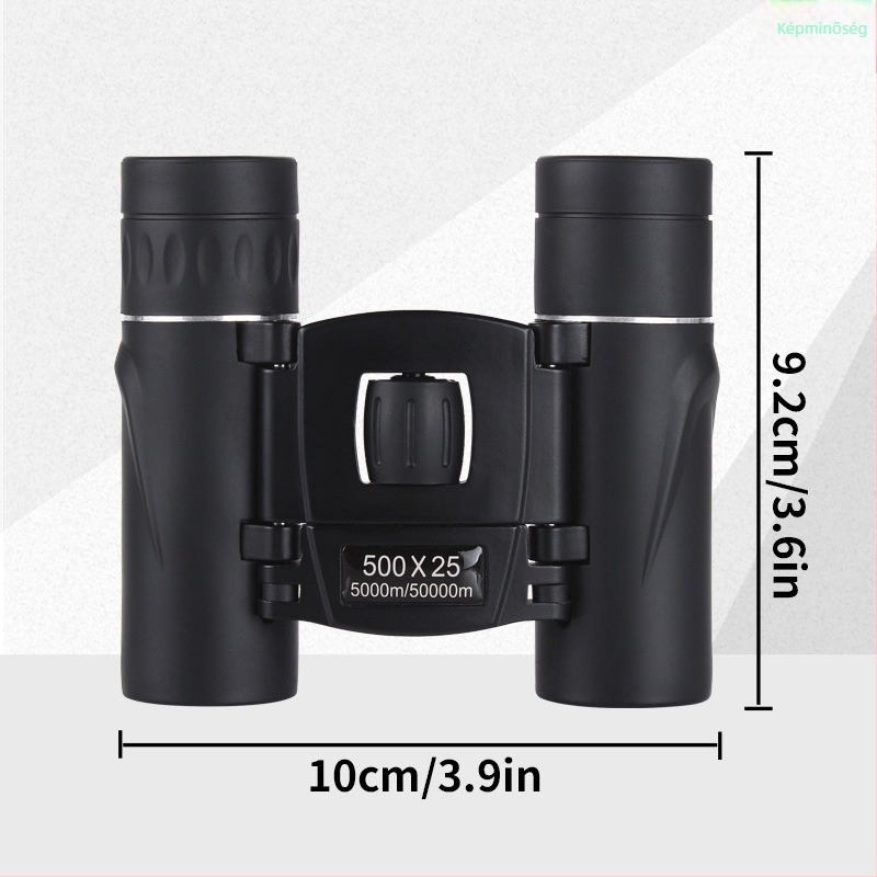 Binokulár 8x21, modell H8x21, 8x nagyítás, kilépő pupilla 4,1 mm, látómező 1000 m, felbontás 131M/1000m