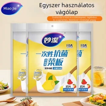 Miaojie Egyszer használatos papíralapú vágódeszka – konyhai használatra, hús és gyümölcs szeleteléséhez, kültéri használatra