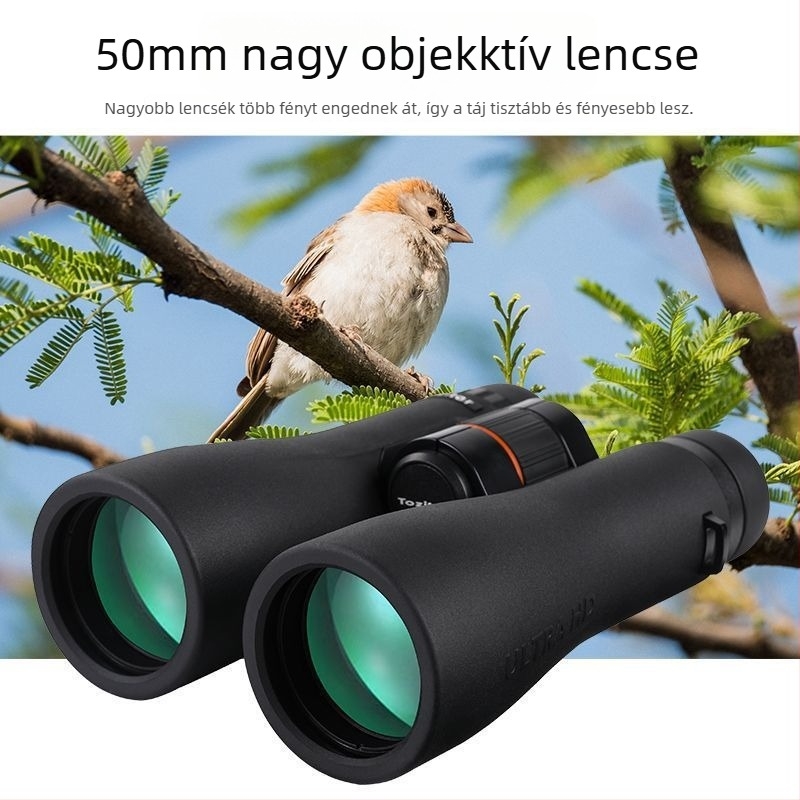 Magas teljesítményű, HD minőségű binokulár, professzionális osztály, kompatibilis a fényképezéssel mobiltelefonon, hordozható koncerteken, madármegfigyeléshez és méhfigyeléshez