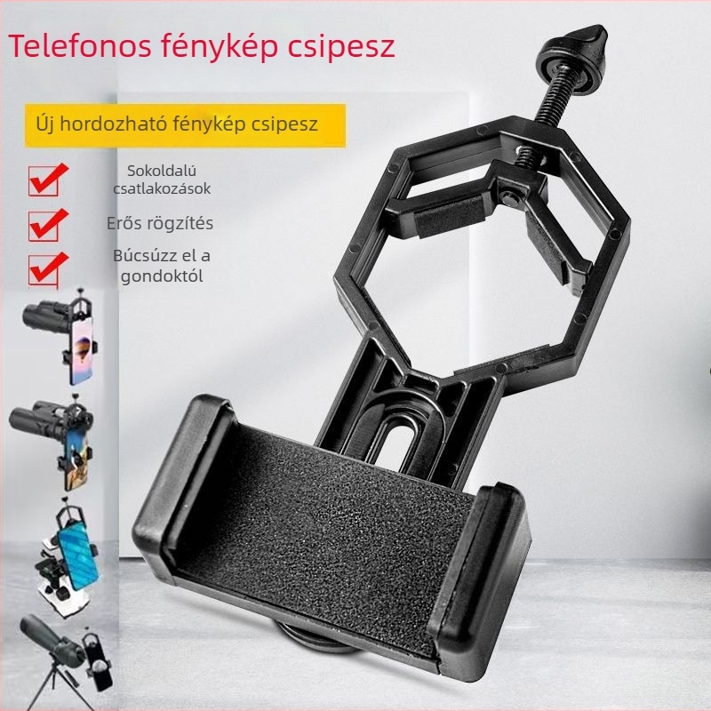 Universális telefontartó adapter teleszkóphoz - ABS műanyag, Tianxing, csillagászati teleszkópokhoz