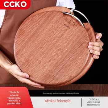 CCKO kerek formájú tömörfa vágódeszka otthoni használatra, 2020-ban jelent meg.