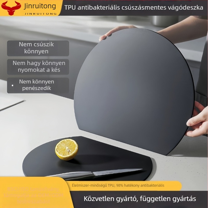 TPU vágódeszka - élelmiszer-minőség, antibakteriális, penészálló, kétoldalas konyhai deszka