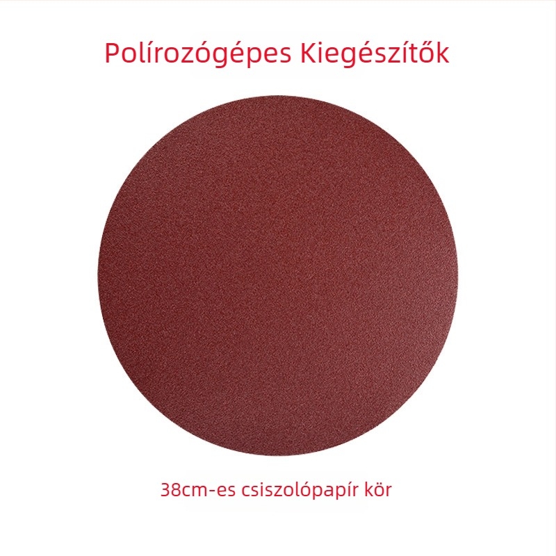 Cement polírozó kiegészítő készlet vastagodott műanyag csiszoló koronggal, szivacskoronggal, csiszolópapírral és fémlemez — Winning márka