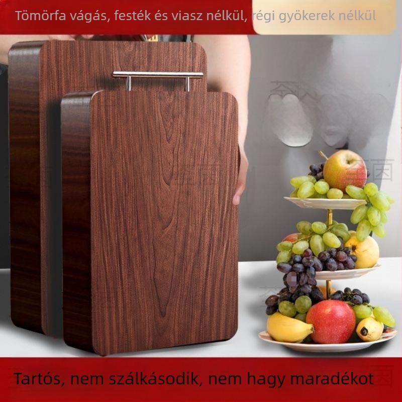 Rózsafa tömör vágódeszka, penészálló, teljes fa kivitelű konyhai vágódeszka, vastított dizájn, új stílus