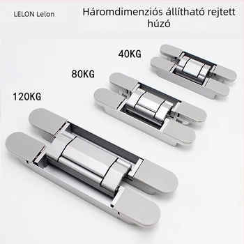 Cinkötvözetű kereszthorgony H-zsanér, rejtett, nagy teherbírású, európai stílusú, 3D-s állítható, modellek G40/G80/G120