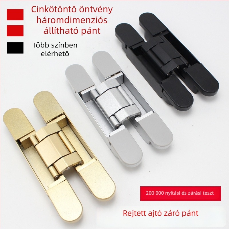 Cinkötvözetű kereszthorgony H-zsanér, rejtett, nagy teherbírású, európai stílusú, 3D-s állítható, modellek G40/G80/G120