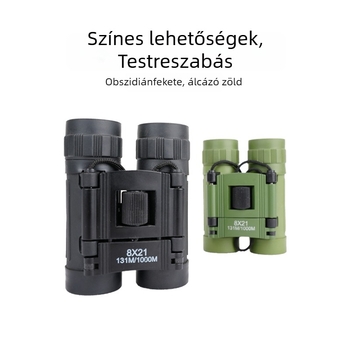8x21 távcső kültéri használatra, éjszakai látás és HD optika