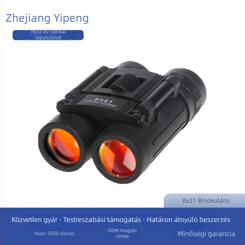 8x21 távcső kültéri használatra, éjszakai látás és HD optika
