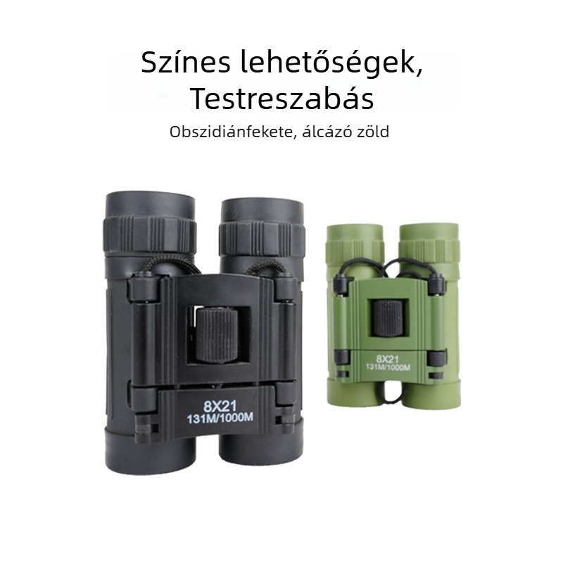 8x21 távcső kültéri használatra, éjszakai látás és HD optika