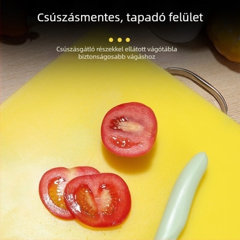 Egyrészes, kétoldalas, vastagított műanyag vágódeszka, otthoni használatra