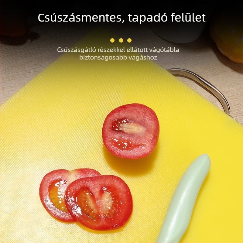 Egyrészes, kétoldalas, vastagított műanyag vágódeszka, otthoni használatra