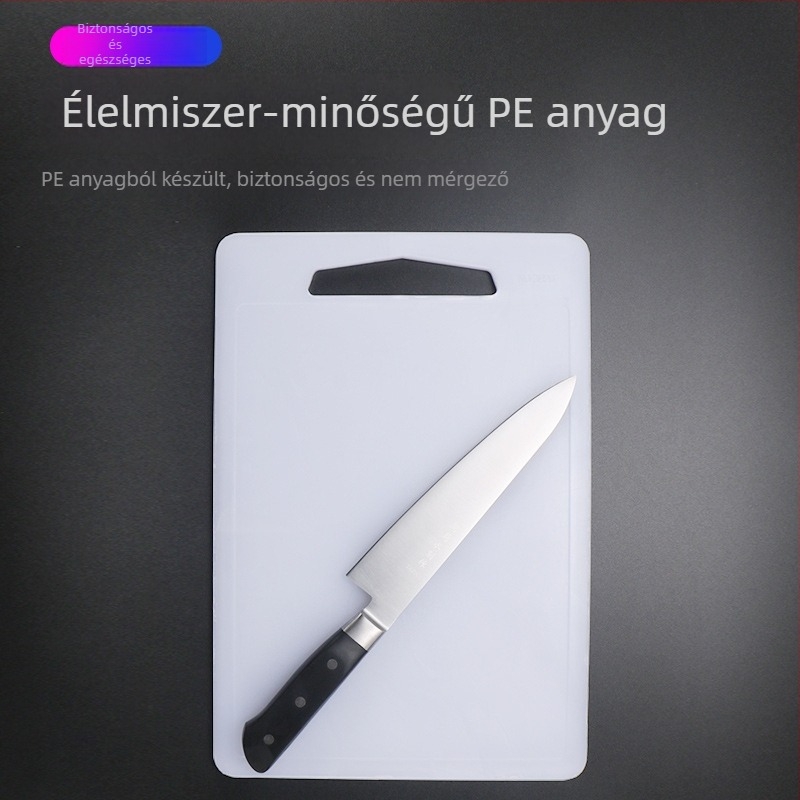 Hengzhi PE műanyag vágódeszka a konyhában, zöldségek és gyümölcsök számára, fehér, tészta nyújtó deszka