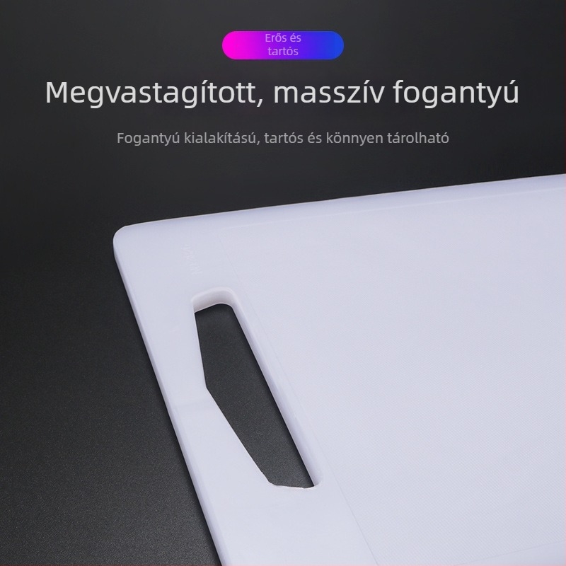 Hengzhi PE műanyag vágódeszka a konyhában, zöldségek és gyümölcsök számára, fehér, tészta nyújtó deszka