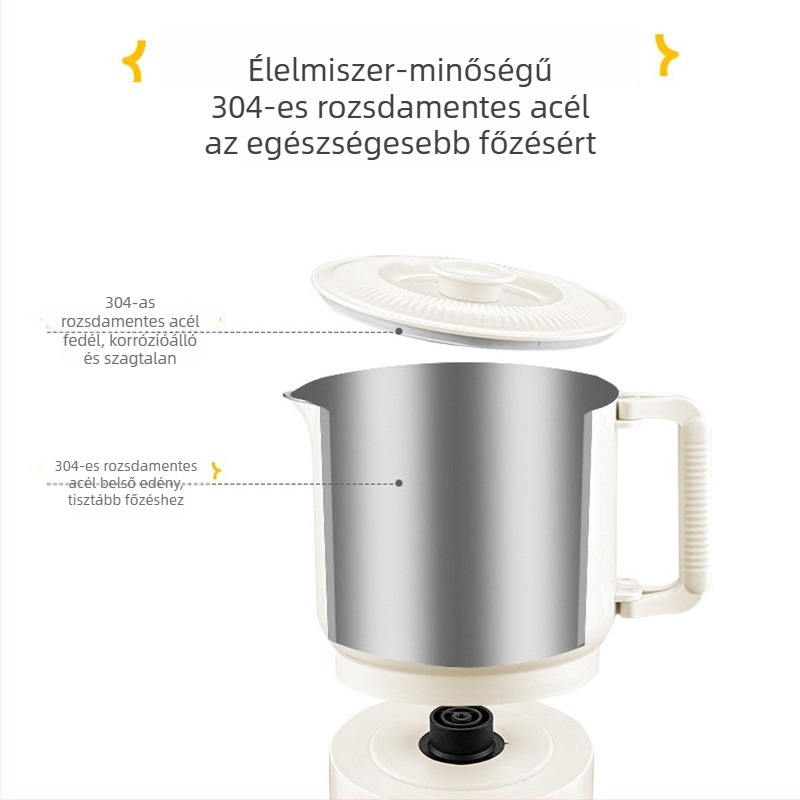 Elektronikus főzőedény, kompakt és hordozható, modell DZG08M, kapacitás legfeljebb 2 L, 2–3 fő részére, könnyen tisztítható, szerelés nélkül