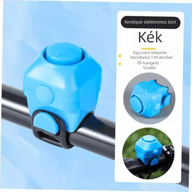 Rejtett kerékpárkürt nagy hangerővel, Modell A-08, műanyag, Friendly márka